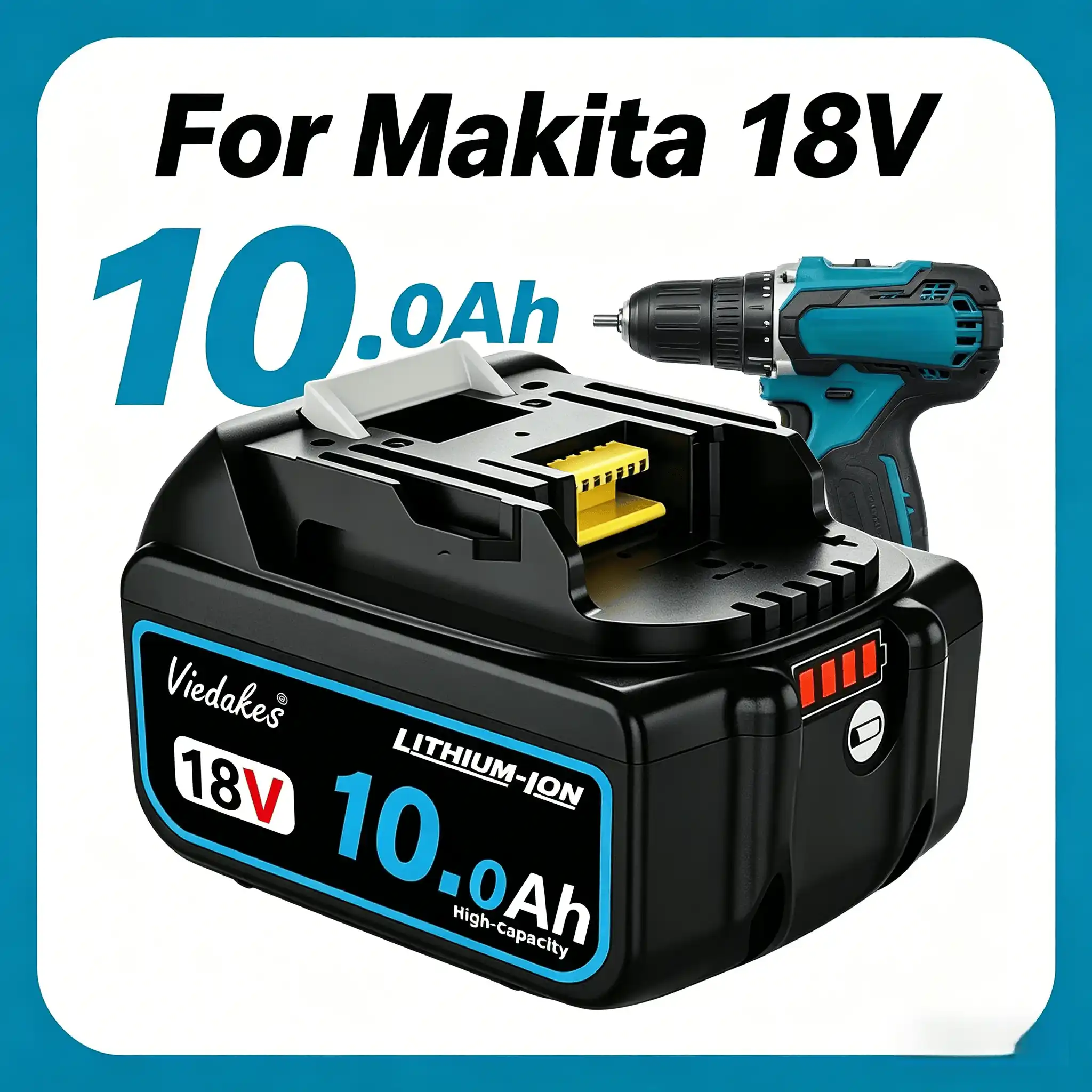 Makita Drill Ddf484 - Bateria de Íon de Lítio LXT