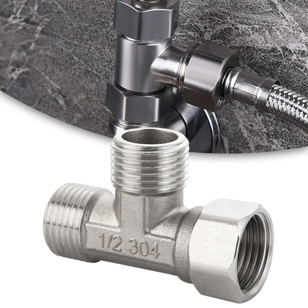 Shower Valve Cartridge - Adaptador t de aço inoxidável g1/